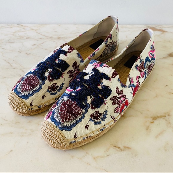 Tory Burch Shoes - TORY BURCH Floral Print Espadrille Flats